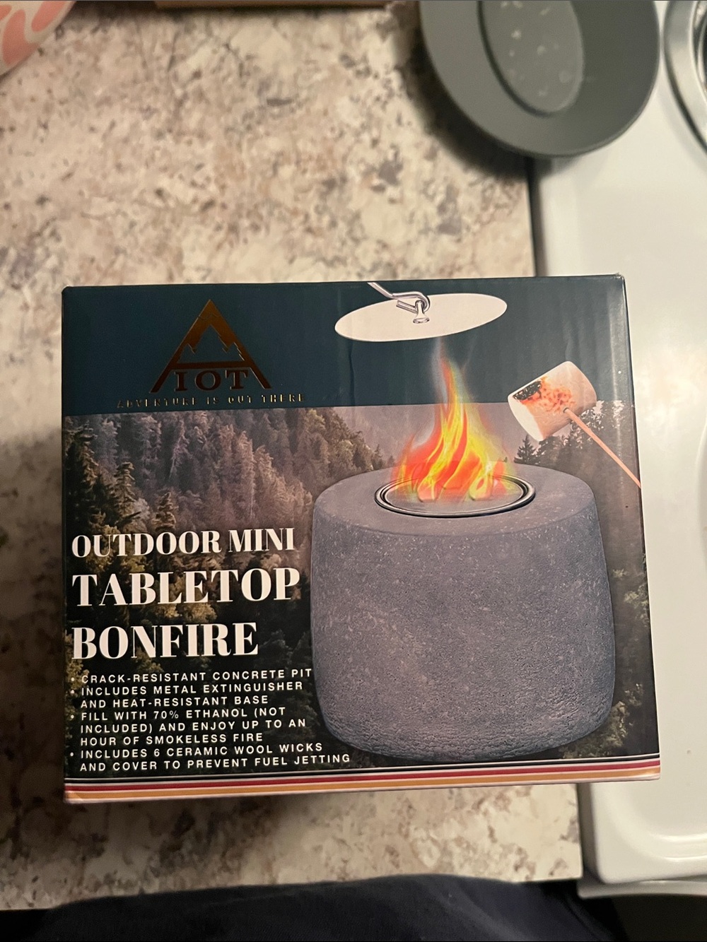 Outdoor Mini Tabletop Bonfire - Gray